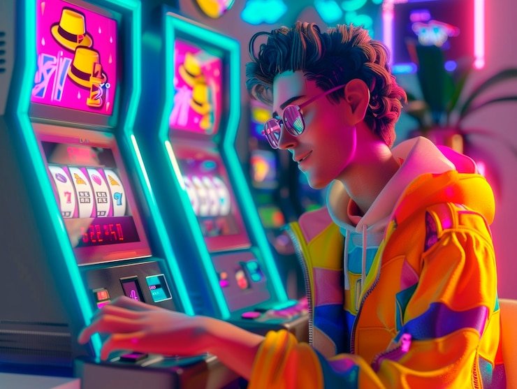 Pengguna mobile melihat arena monster